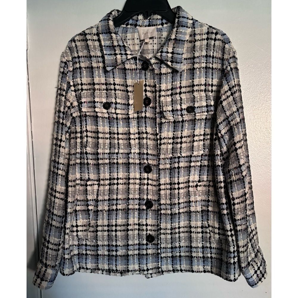 Pablo Tweed Unlined Plaid Jacket Size 2T/ M  New With Tags